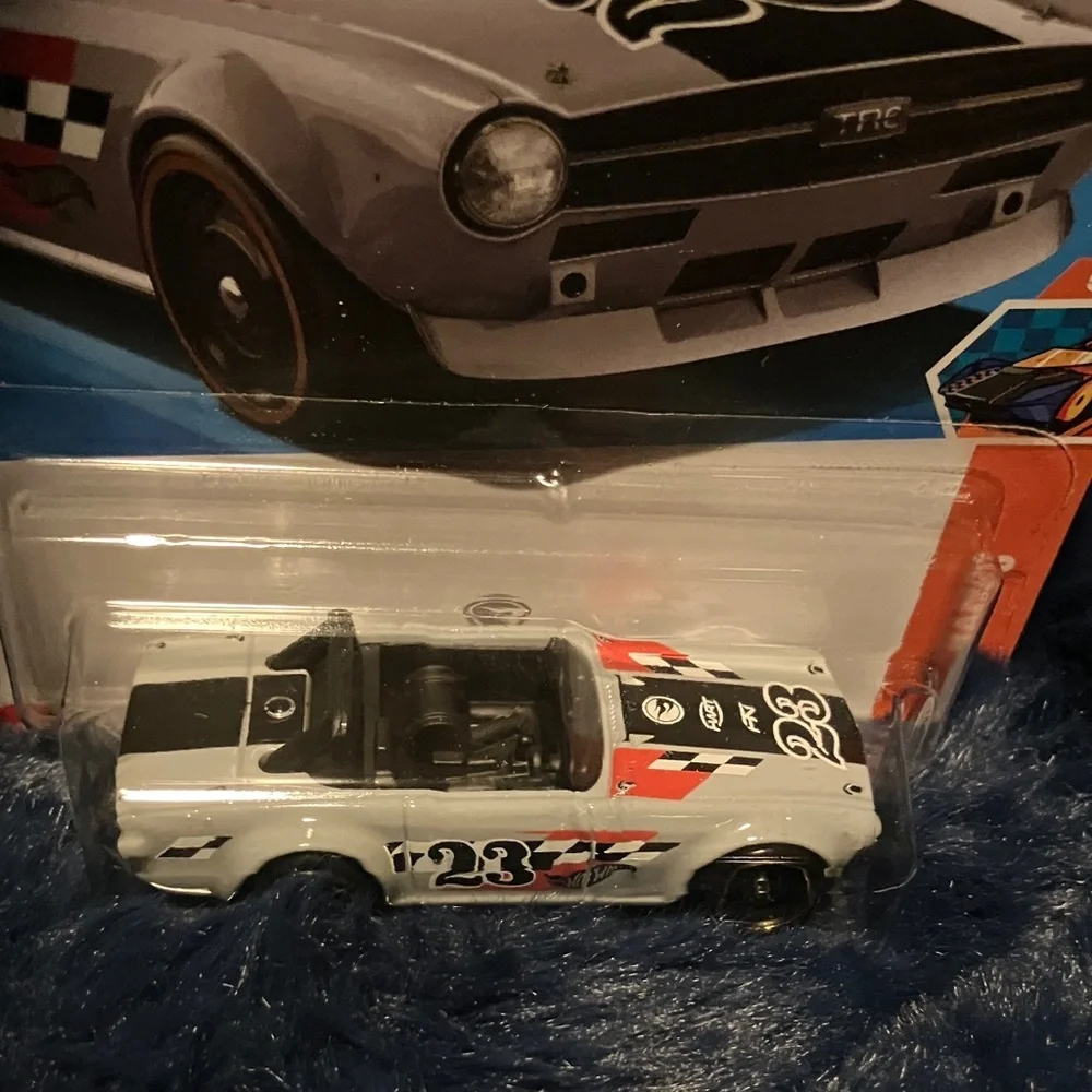 Hot Wheels Black and White Race Car Toy Treasure Hunt